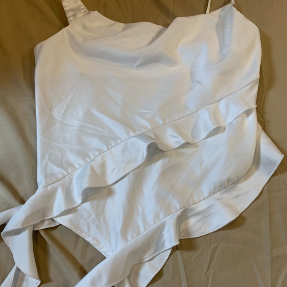 Topshop Ruffle Front Blouse - Picture 6 of 12